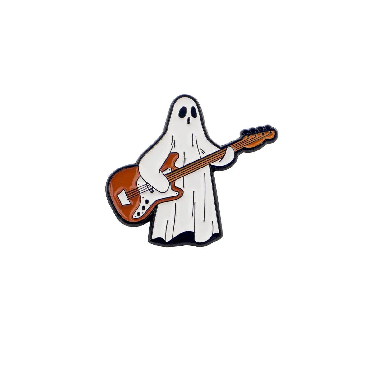 Pin broche fantasma guitarra Halloween, para mochila y disfraz - imagen 2