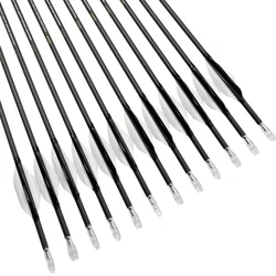 Linkboy Flechas de Carbono con Aletas Giratorias para Caza