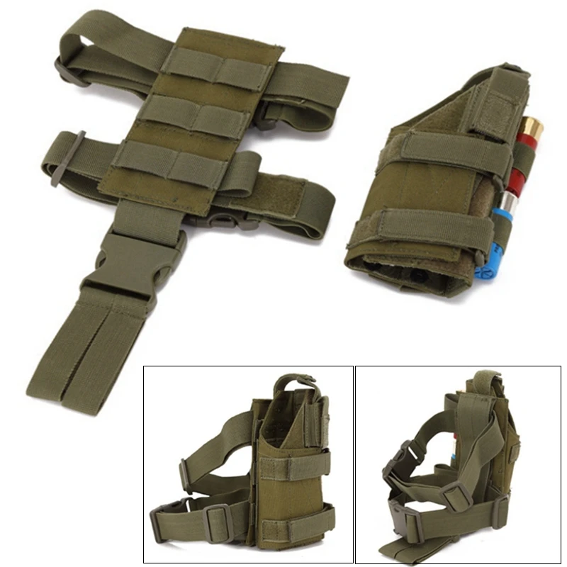 Funda táctica nailon universal para pistola con plataforma muslo - imagen 5