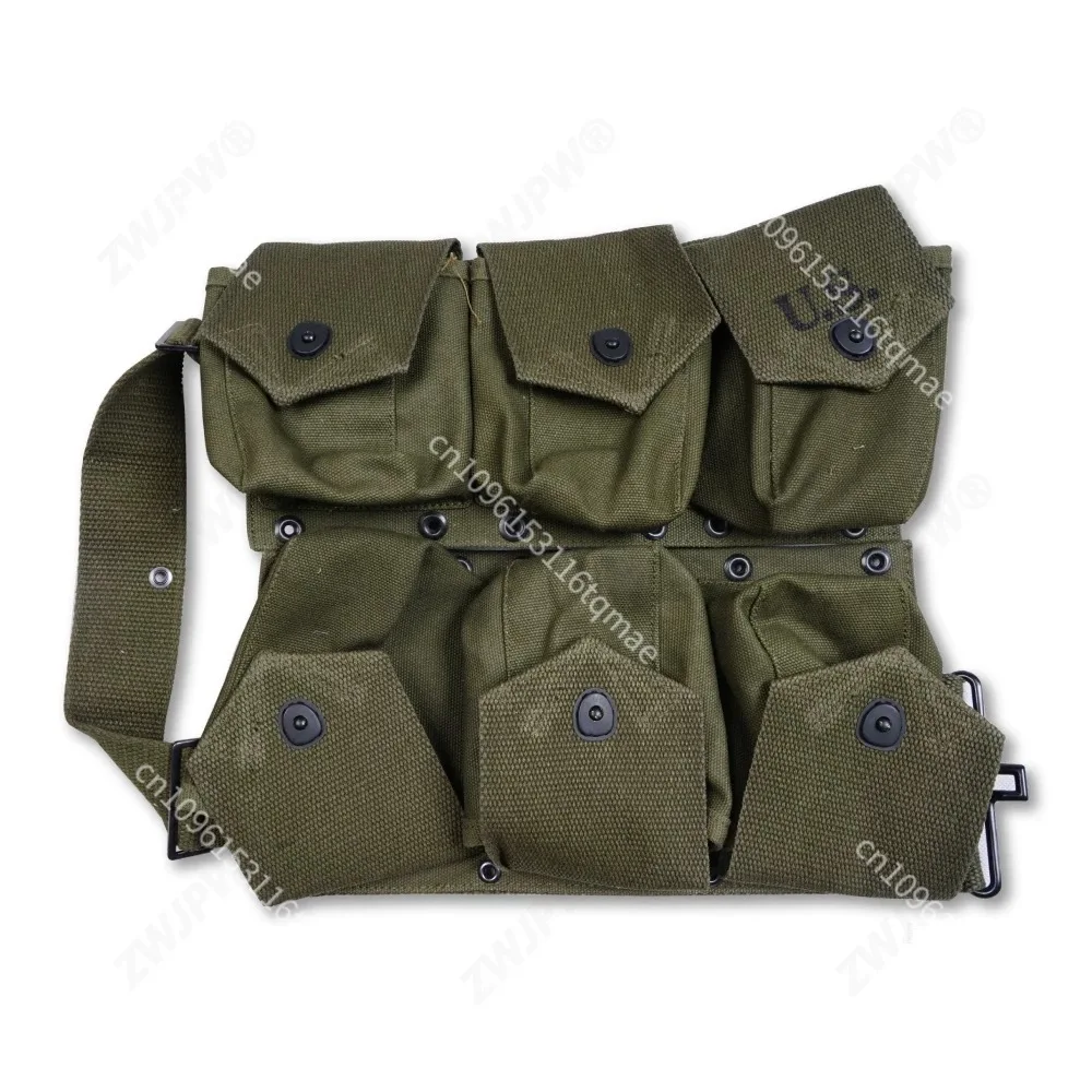 Kit equipo US WWII 6 piezas lona caqui – Recreación Airsoft - imagen 5