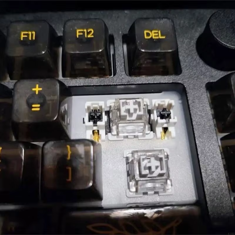 Estabilizadores para teclado mecánico POM acero, instalación silenciosa