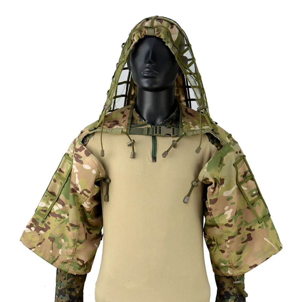 Traje Ghillie táctico Ripstop para Airsoft y Caza - imagen 4