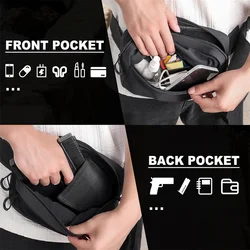 Bolsa riñonera táctica EDC con funda oculta para pistola