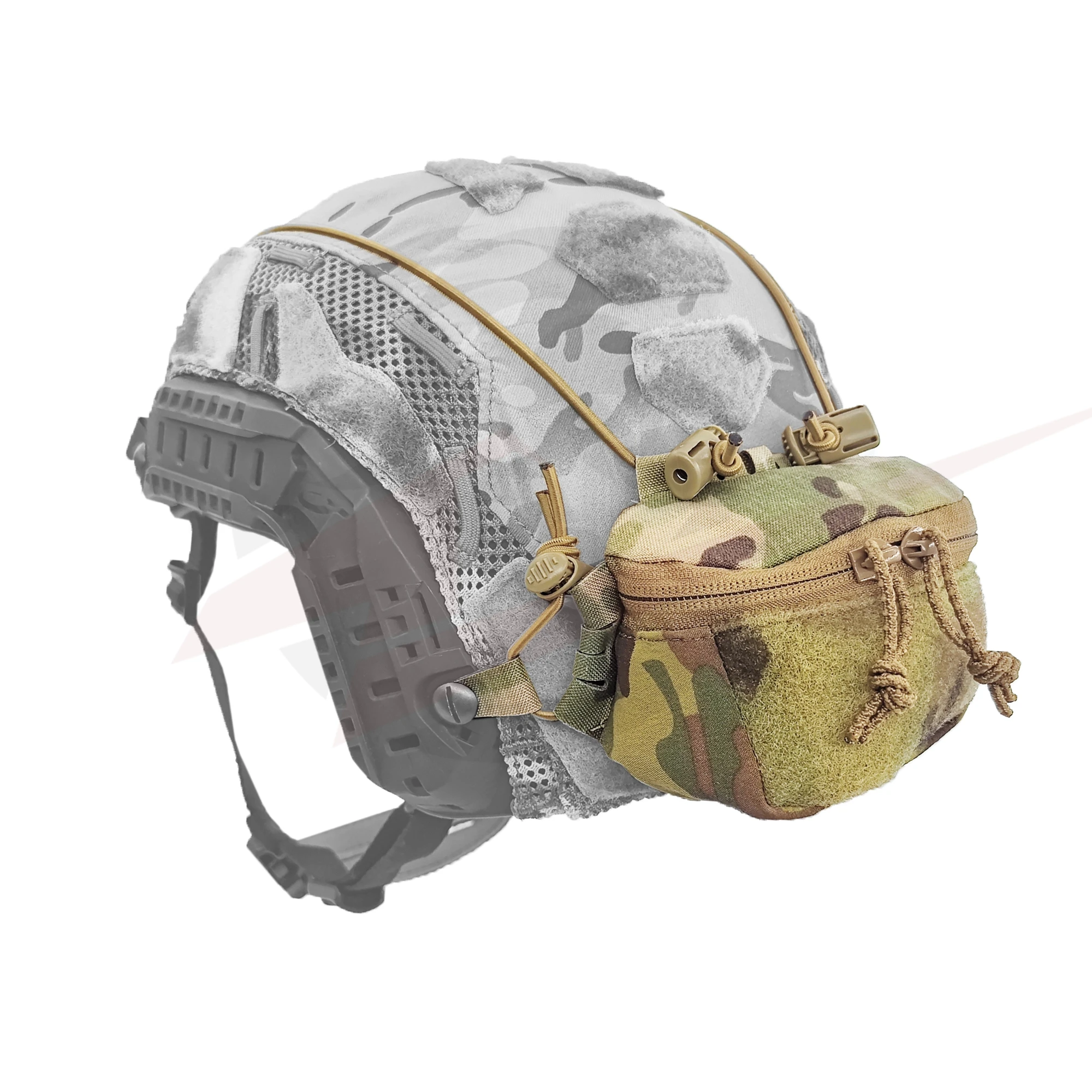 Bolsa táctica para casco SC NVG: batería y retención ajustable - imagen 2