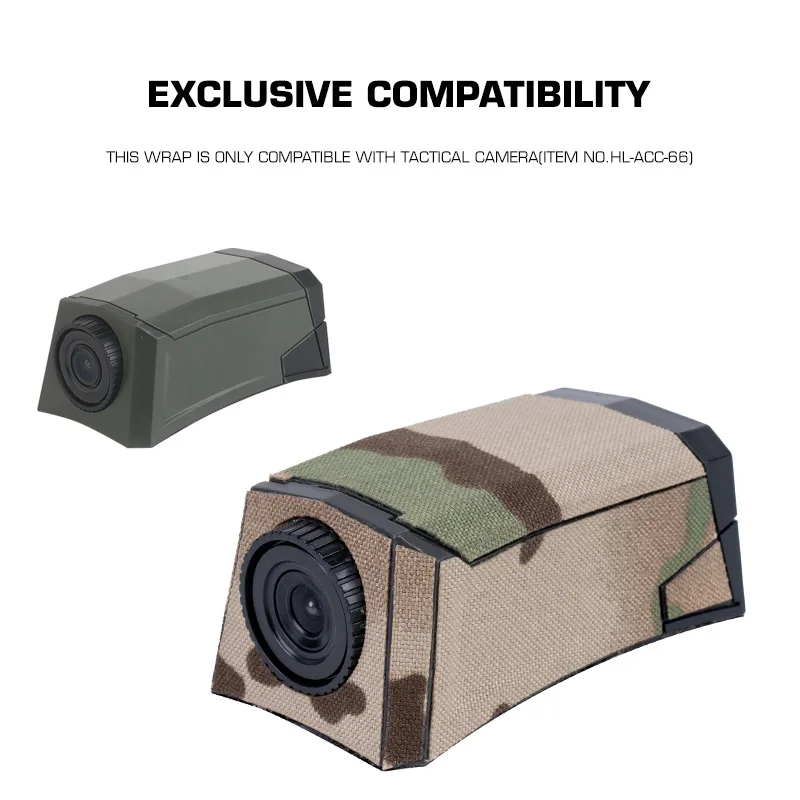 Parche camuflaje táctico para soporte de cámara en casco aire libre - imagen 3
