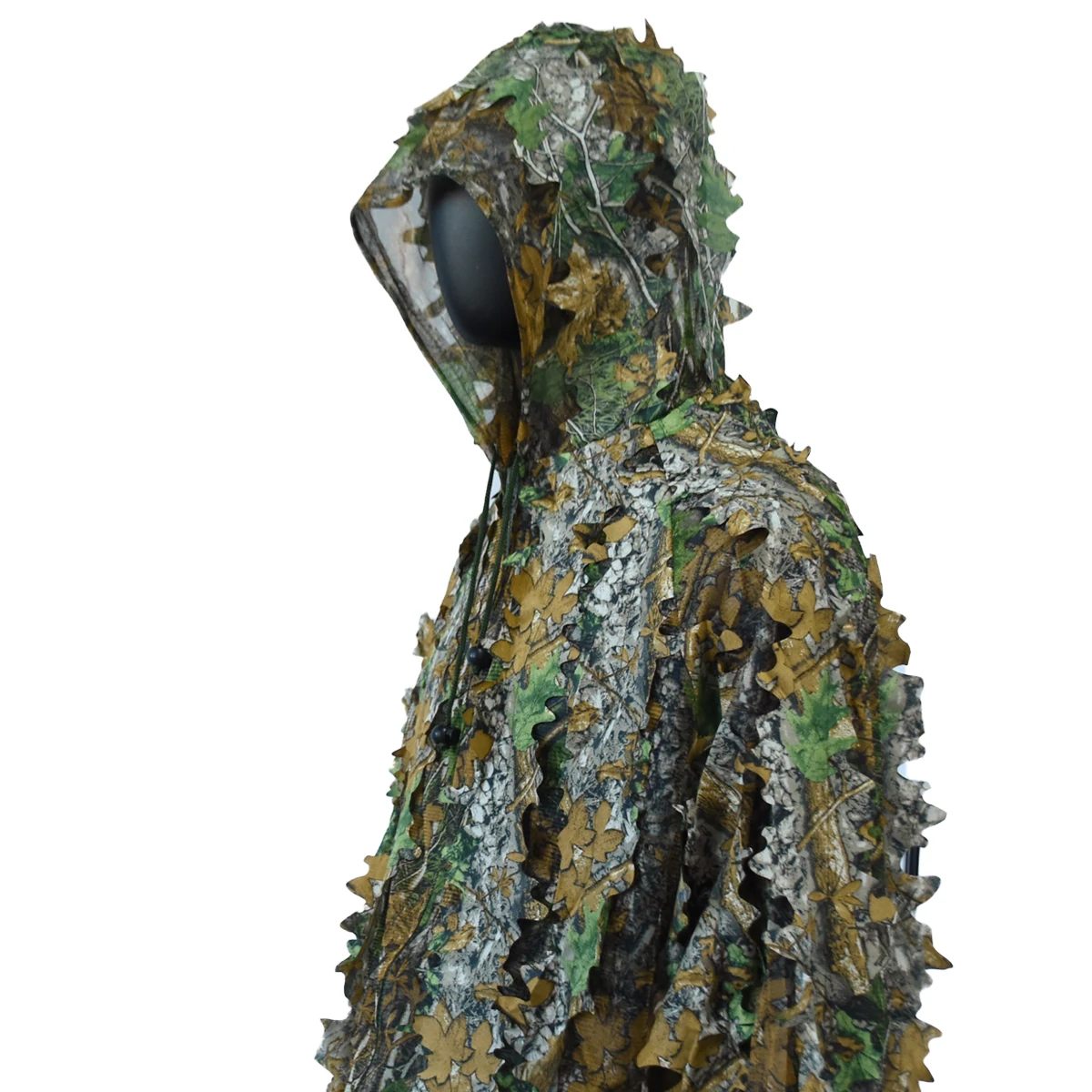 Vista del traje camuflado para actividades al aire libre