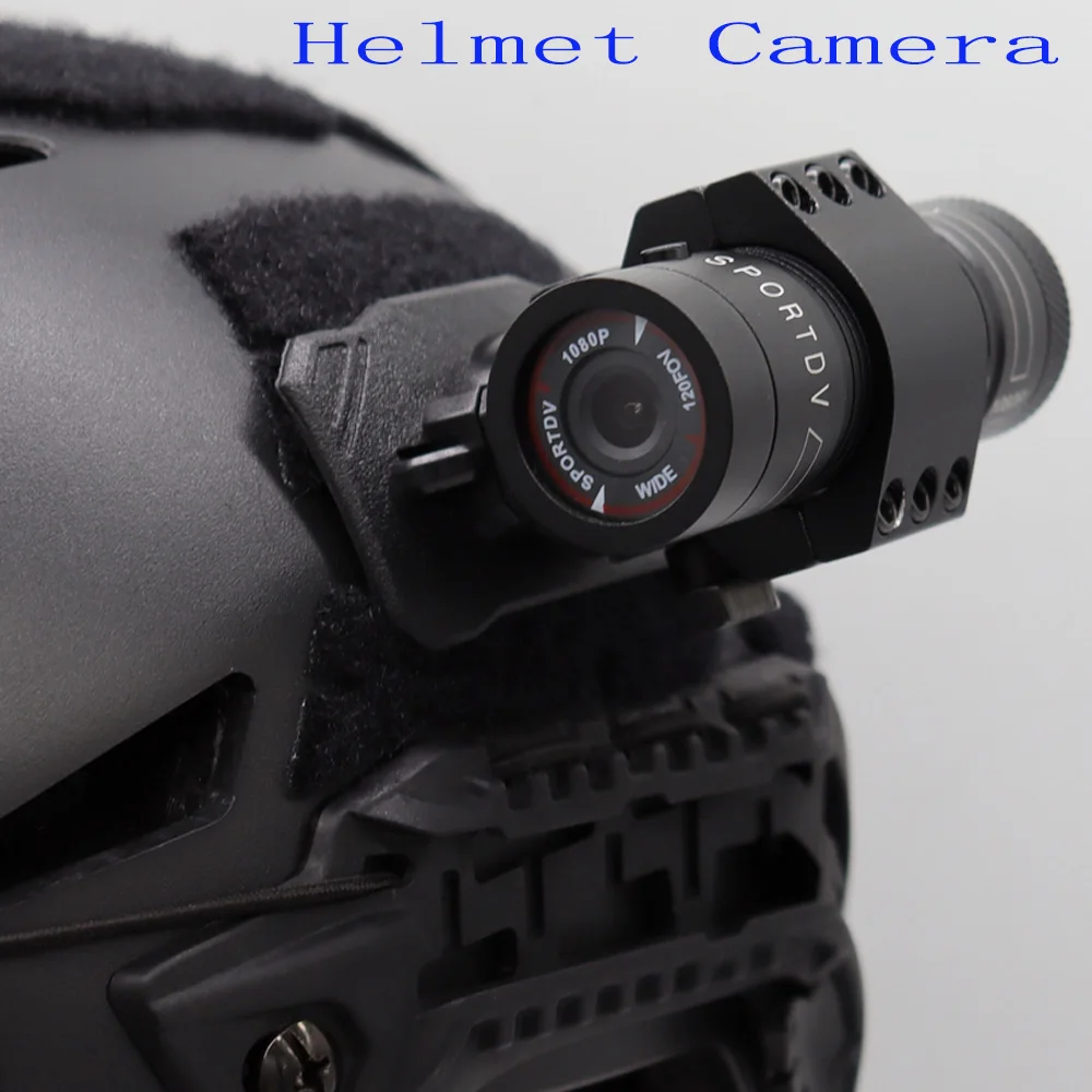 Cámara táctica 1080P para casco – Grabación Airsoft y caza