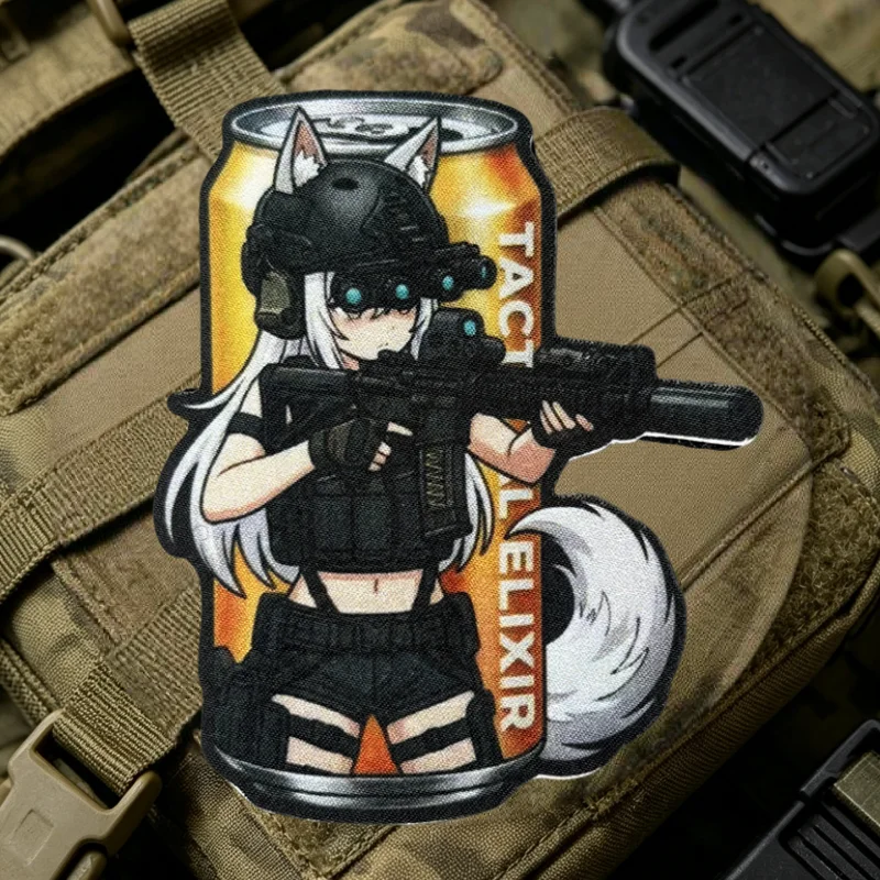 Parche táctico moral Fox anime con velcro para brazalete - imagen 5