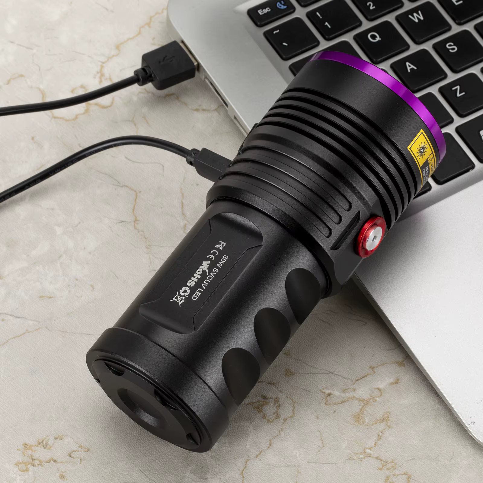 Linterna UV recargable 60W – Detector dinero falso, fluidos y manchas - imagen 5
