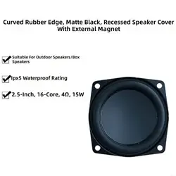 Altavoz impermeable para exteriores con borde reforzado y lluvia