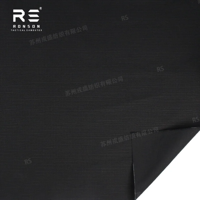 Tela táctica impermeable negra algodón-poliéster ecológica - imagen 3