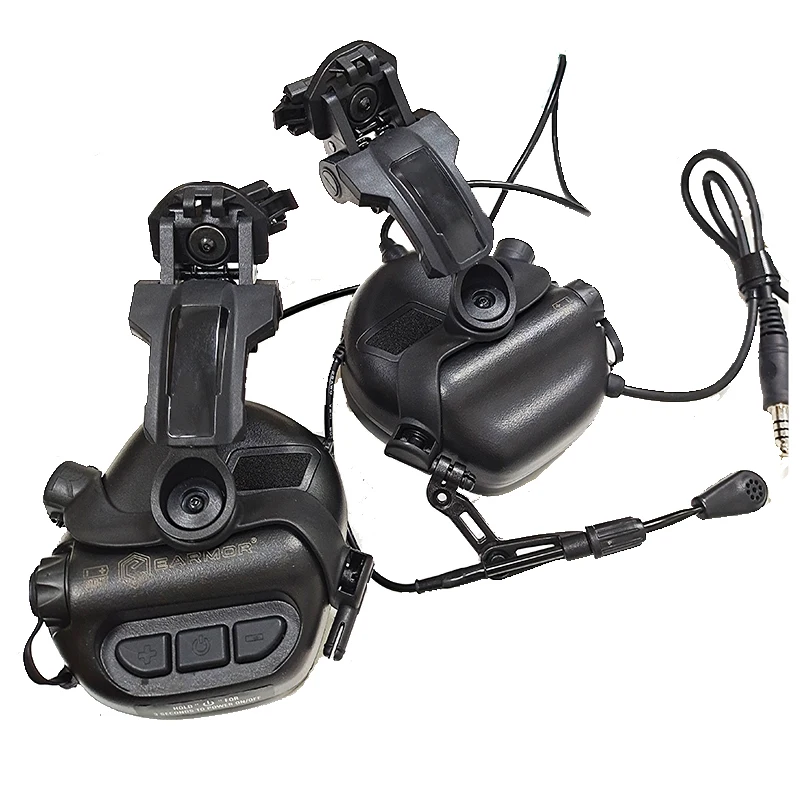 EARMOR M32 MOD4 orejeras de tiro electrónicas para casco con riel arco - imagen 3
