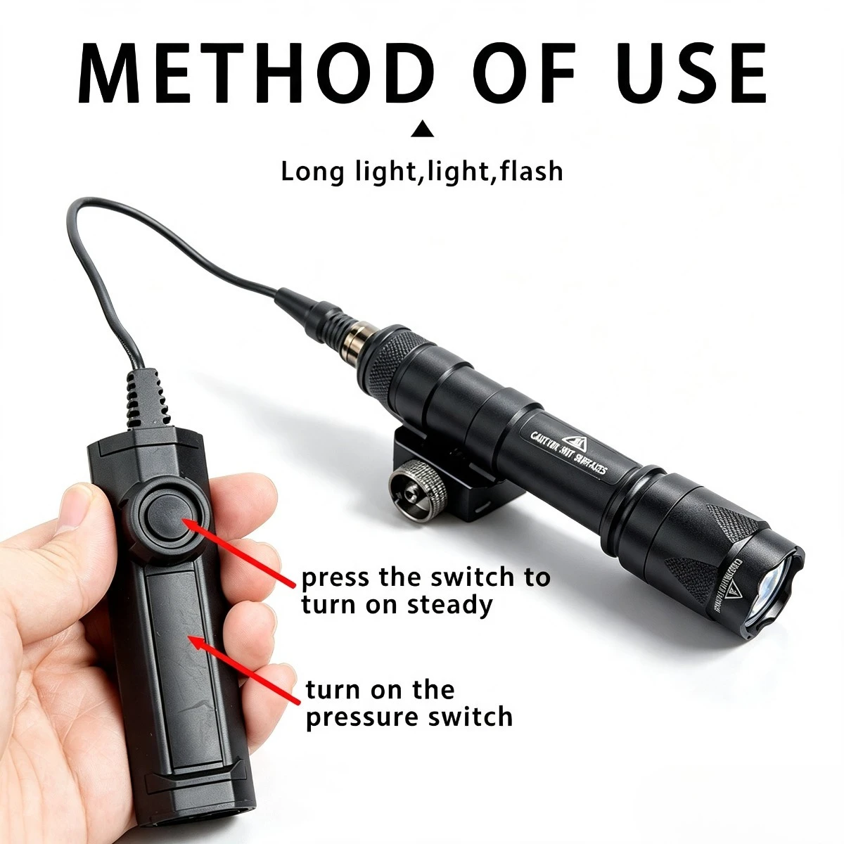Linterna táctica Surefir M300/M600C con interruptor de presión - imagen 5