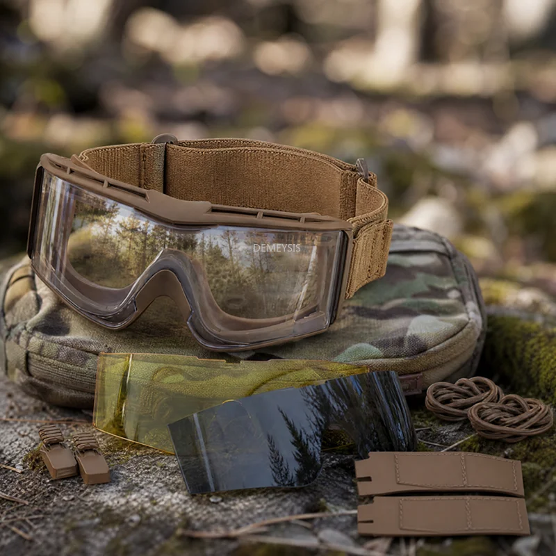 Gafas tácticas CS de protección anti-viento para airsoft y paintball - imagen 5