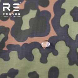 Tela nailon estampado hoja de roble PU impermeable para paraguas 210T