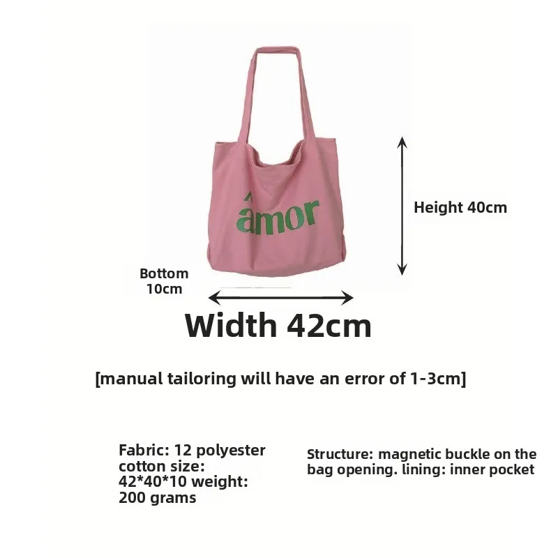 Bolso tote de gran capacidad en lona