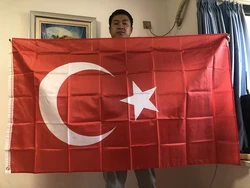 Bandera Turquía 150x90 cm poliéster – Nacional oficial
