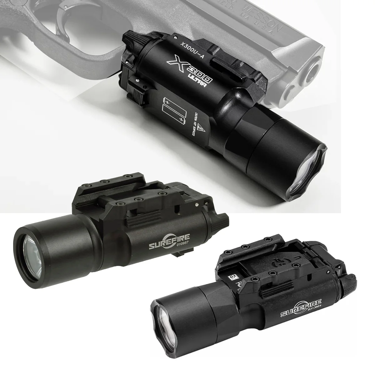 Surefire X300 linterna táctica para Glock – colgante caza airsoft