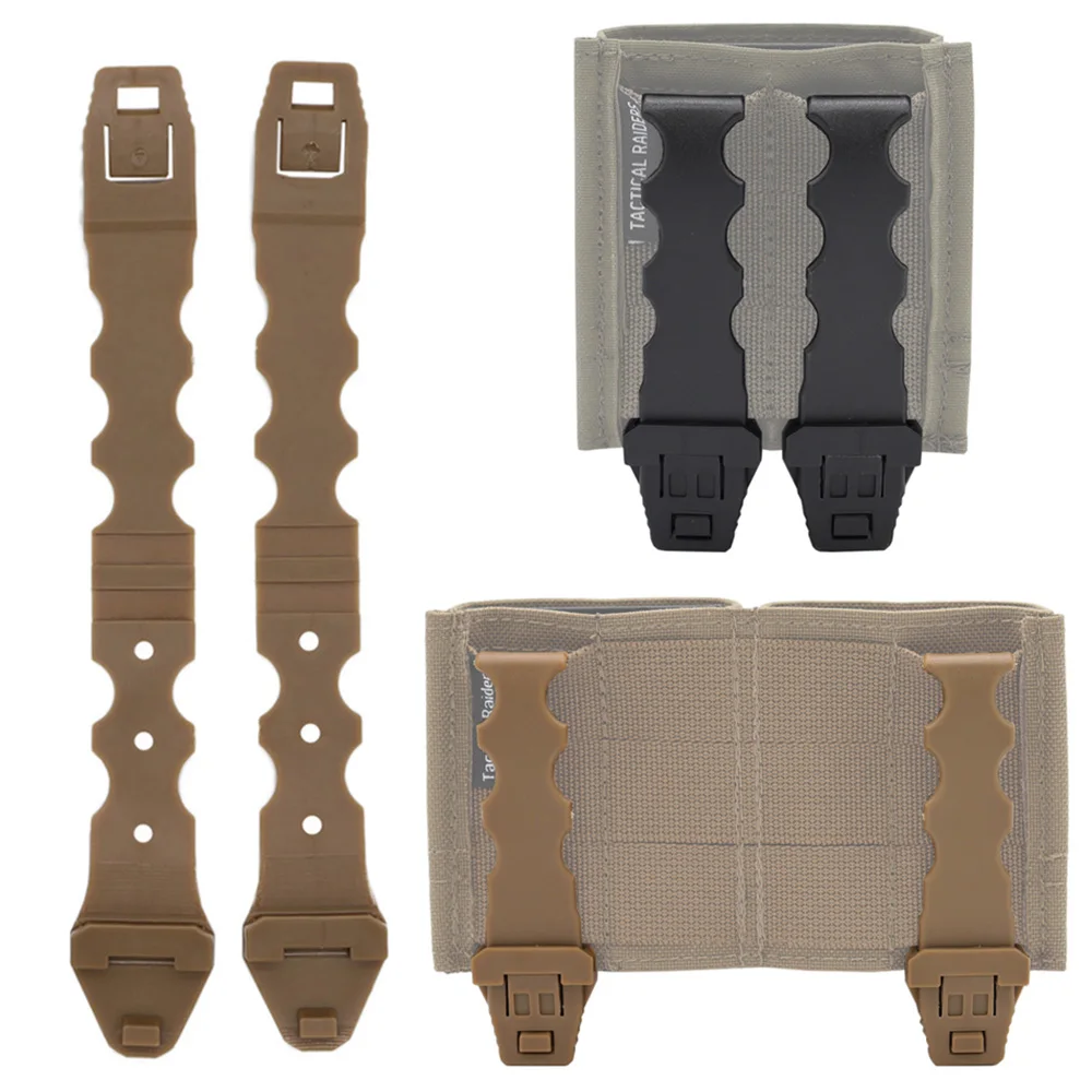 Porta cargador táctico MOLLE con clips Malice para chaleco y cinturón