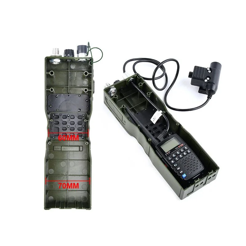 PRC-152 funda radio táctica dummy con antena para walkie interfono - imagen 3