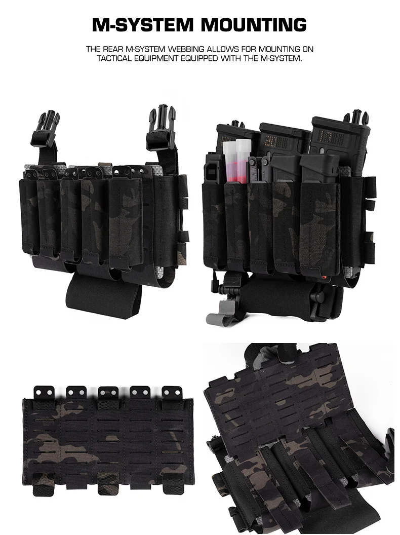 Fijación tipo MOLLE para organizar equipo