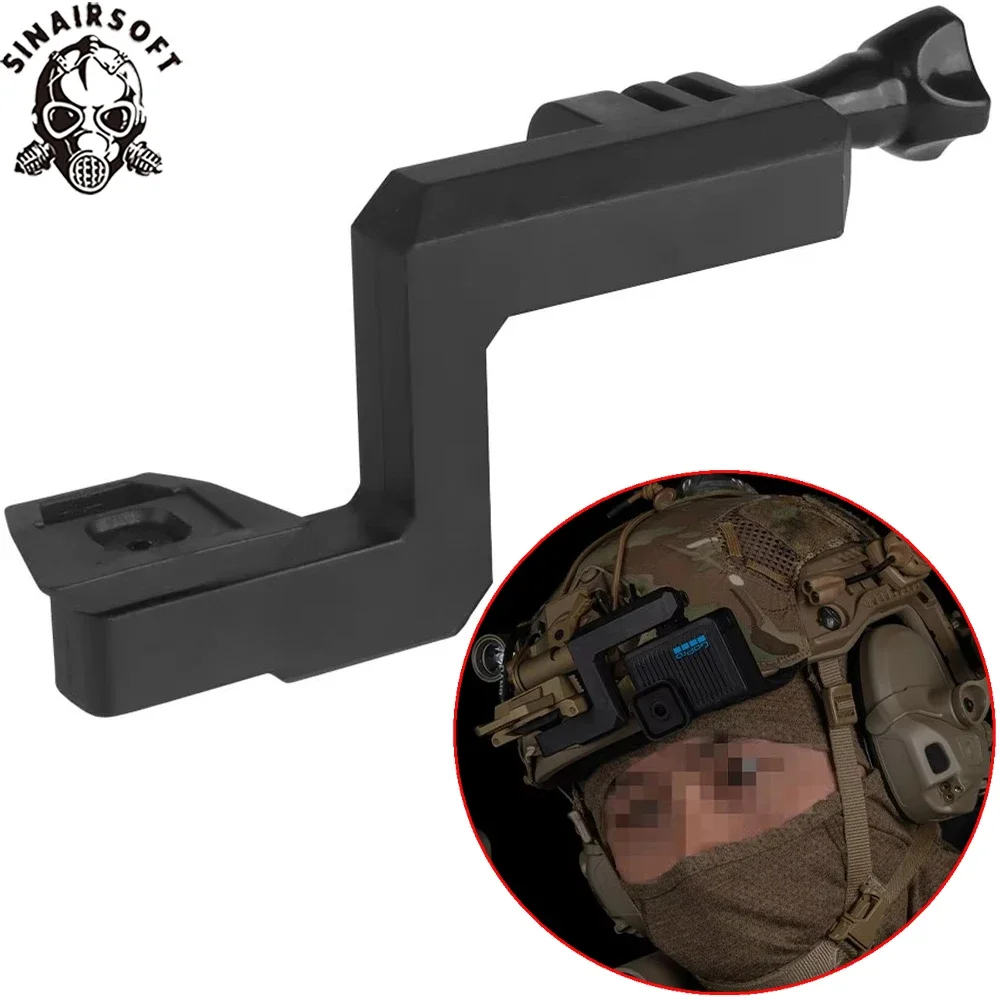 Soporte de montaje Wilcox NVG para cámara en casco táctico de airsoft - imagen 4