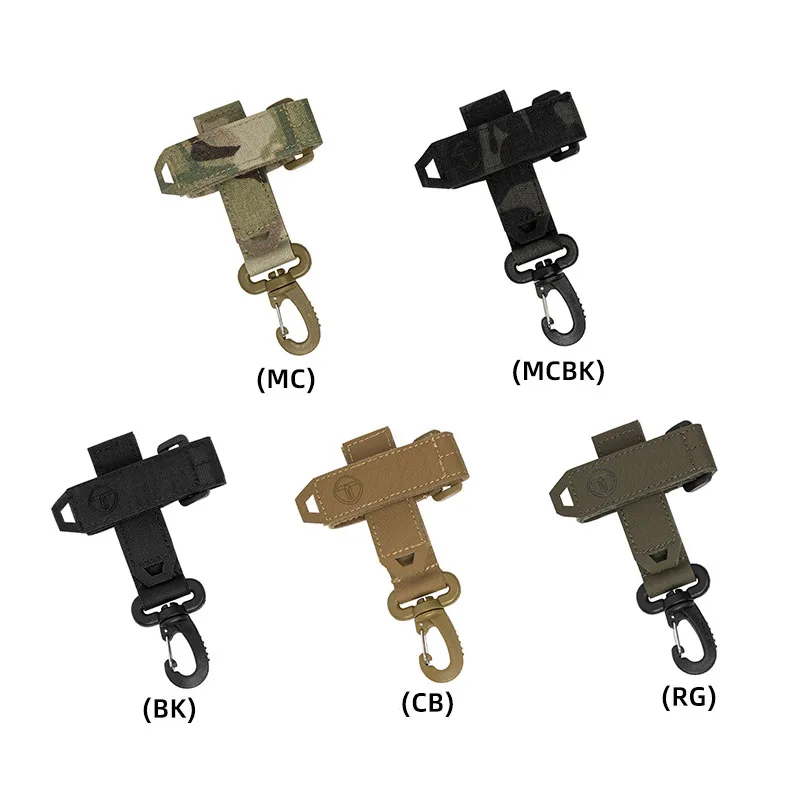 Mosquetón hook portaguantes táctico – Gancho supervivencia sistema MOLLE