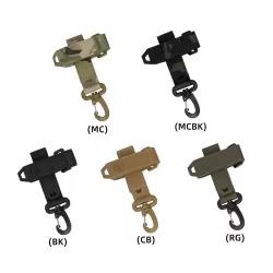 Mosquetón hook portaguantes táctico – Gancho supervivencia sistema MOLLE