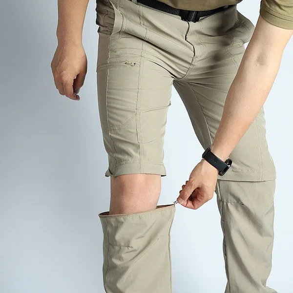 Pantalones de senderismo desmontables impermeables secado rápido - imagen 2