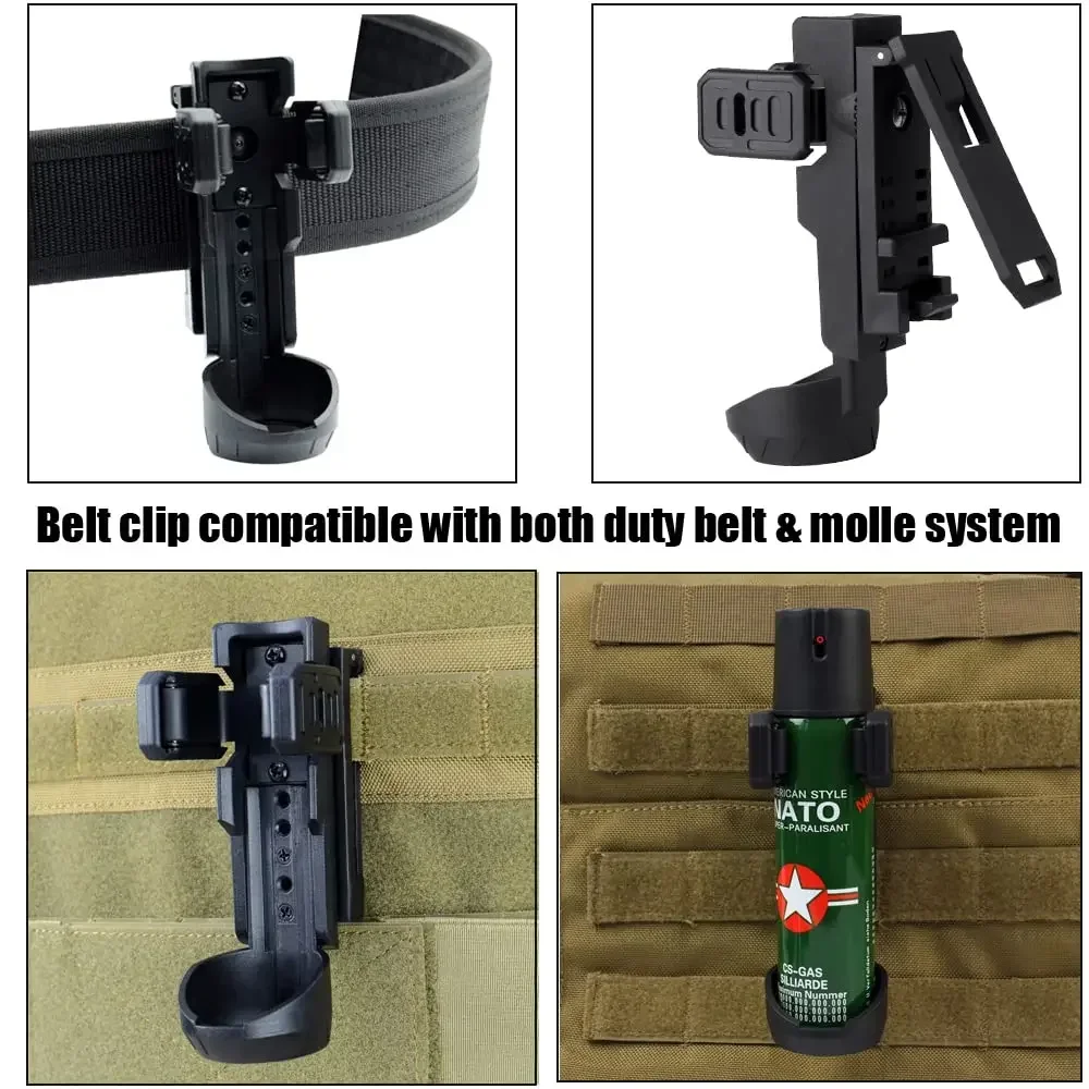 Funda MOLLE antivibración para bastón y spray táctico - imagen 4