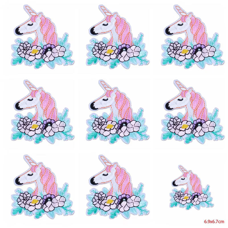 Parches termoadhesivos unicornio bordados – Pack 10 unidades - imagen 5