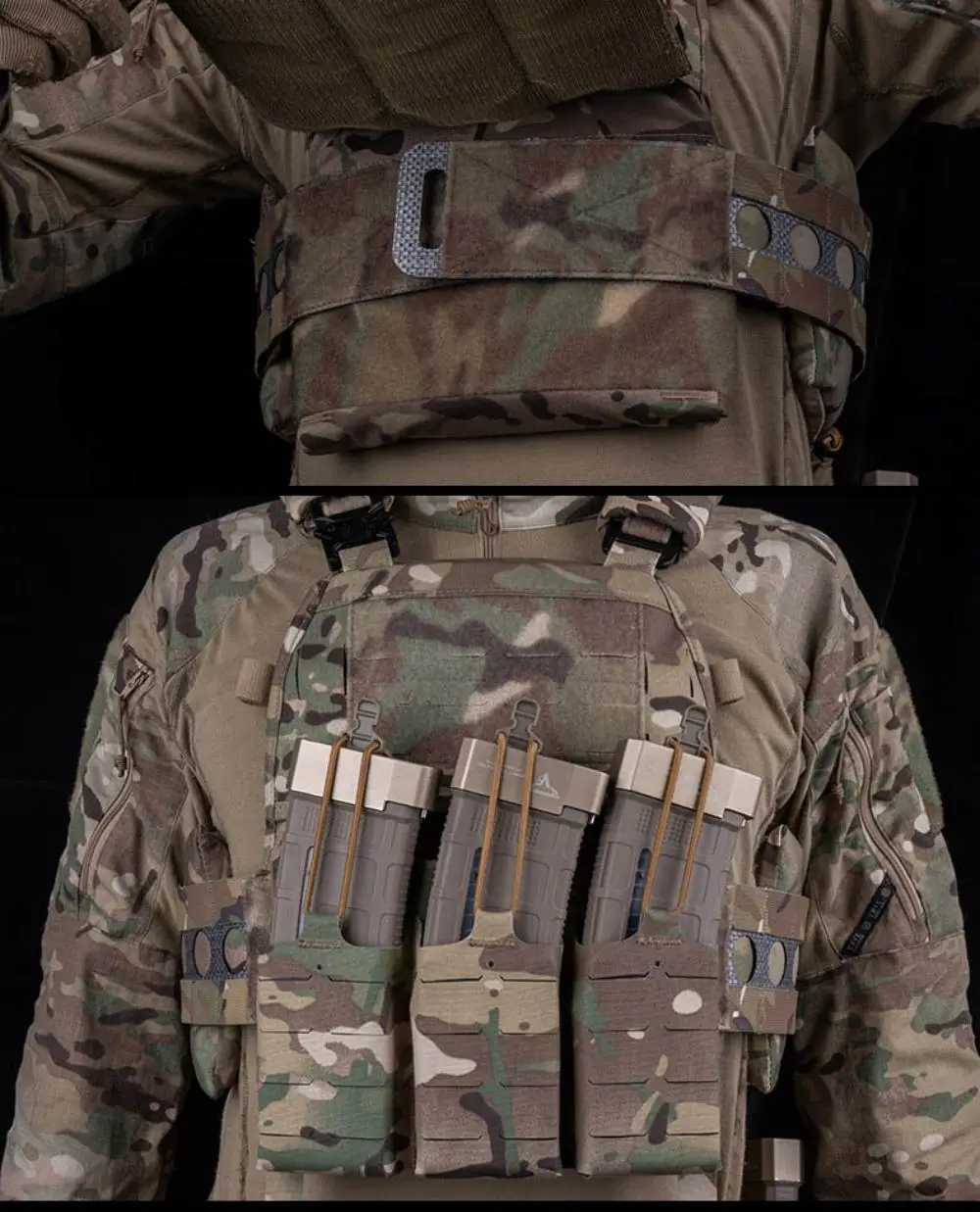 Panel frontal táctico ultraligero para operador de airsoft