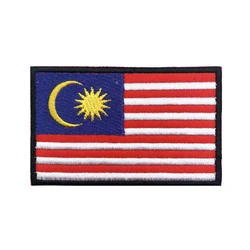 Parche bordado táctico – Bandera Malasia militar