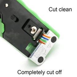 Crimpadora RJ45 profesional para conectores y cableado de red