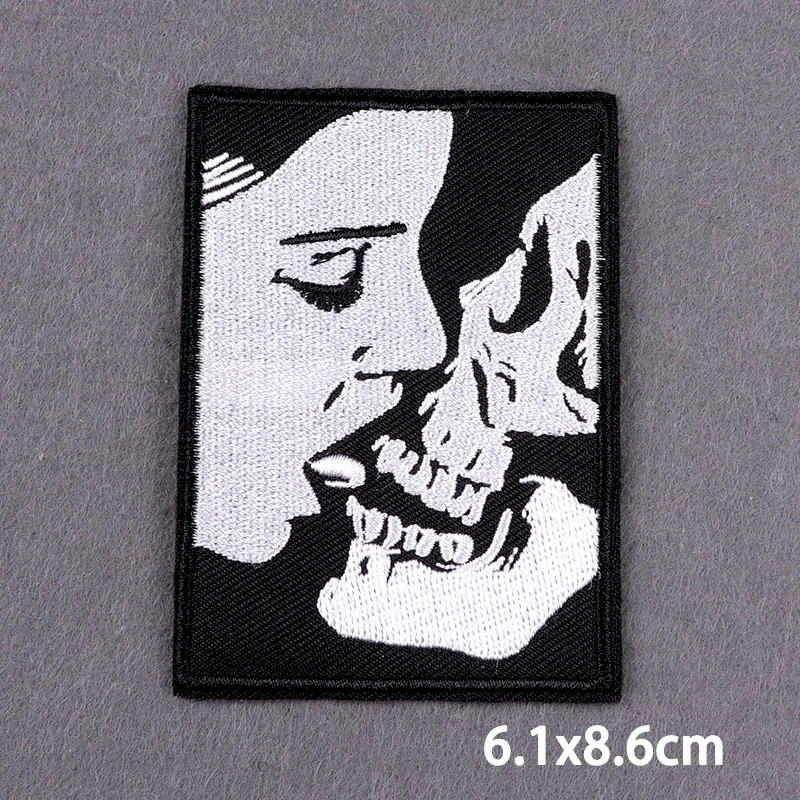 The Death parche bordado calavera para ropa y mochila – Apliques - imagen 5