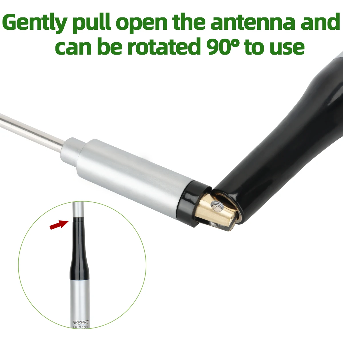 Antena ABBREE AR-7200 VHF UHF PL259 alta ganancia para móvil - imagen 3