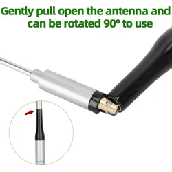 Antena ABBREE AR-7200 VHF UHF PL259 alta ganancia para móvil