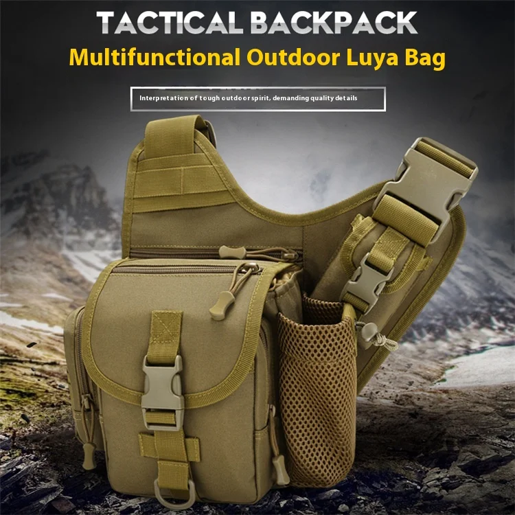 Bolso cruzado de camuflaje estilo militar para hombre y mujer
