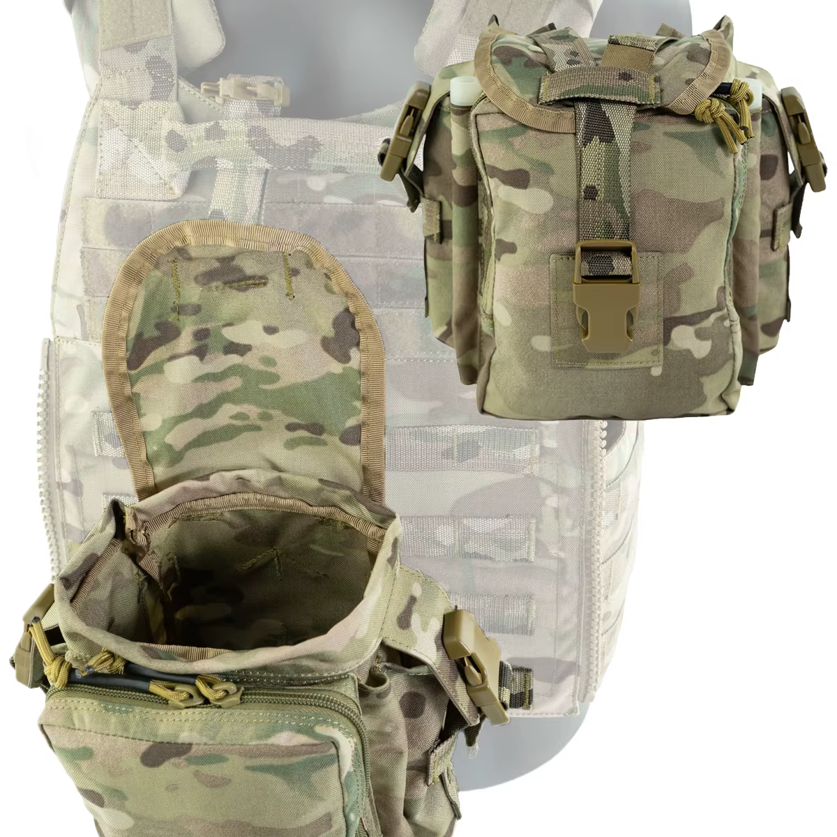 Bolsa táctica MOLLE multifuncional para accesorios y botellas - imagen 5