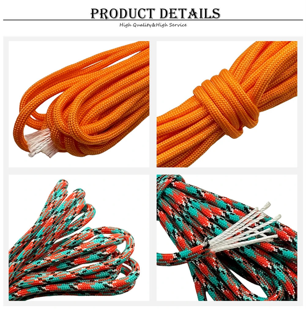 Paracord listo para amarrar y organizar equipo