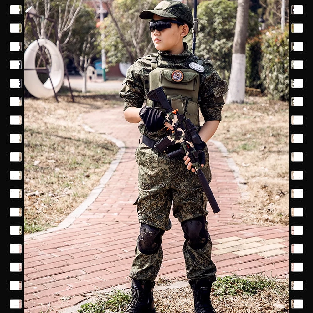 Uniforme militar infantil camuflaje especiales: camiseta y pantalones - imagen 4
