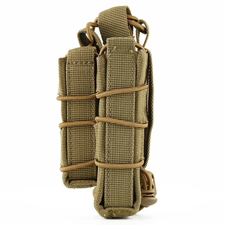 Cinturón táctico MOLLE para exteriores con portacargador rápido