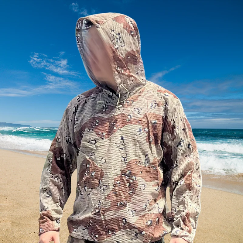 Chaqueta antimosquitos malla táctica camuflaje alemán - imagen 3