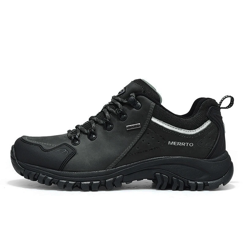MERRTO Botas tácticas piel de vaca transpirables para senderismo - imagen 2