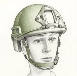 Casco antibalas NIJ IIIA ligero UHMW-PE OD táctica para exterior