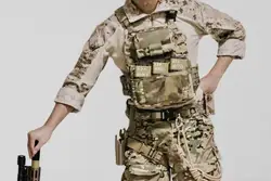 Cinturón táctico MOLLE airsoft doble capa con hebilla metálica