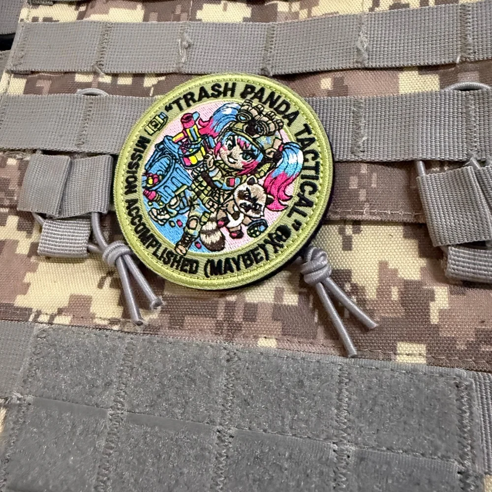 Parche táctico moral bordado Misión cumplida con velcro – oso panda