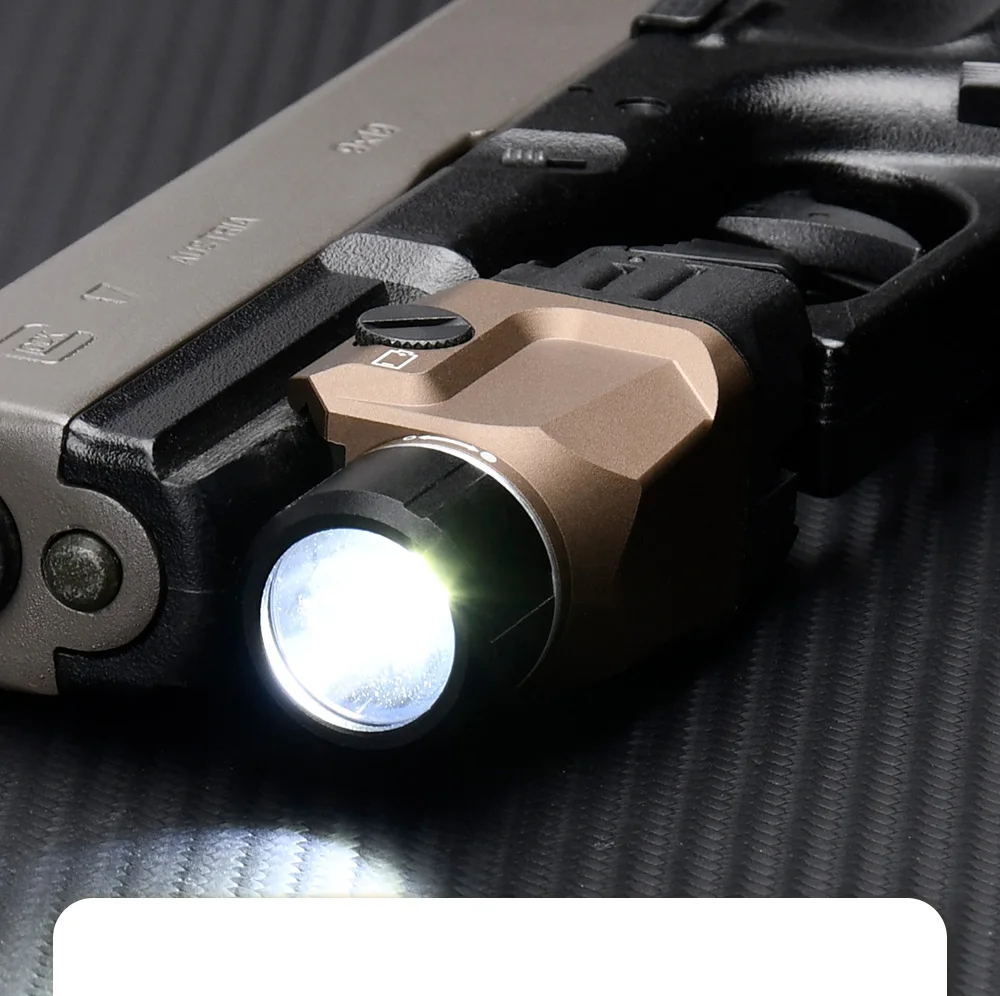Linterna táctica con luz LED blanca y modo estroboscópico