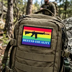 Parche táctico Defend Equality MOLLE para chalecos y mochilas