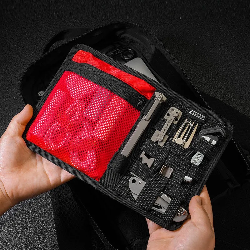 Organizador modular táctico para exterior con bolsa de montaje